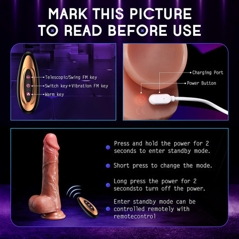 Thrusting Vibrator – Realistic Silicone Design