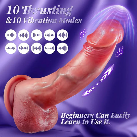 Thrusting Vibrator – Realistic Silicone Design