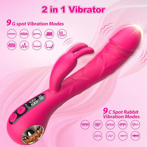 Thrusting Rabbit Vibrator – G Spot Clitoral Design